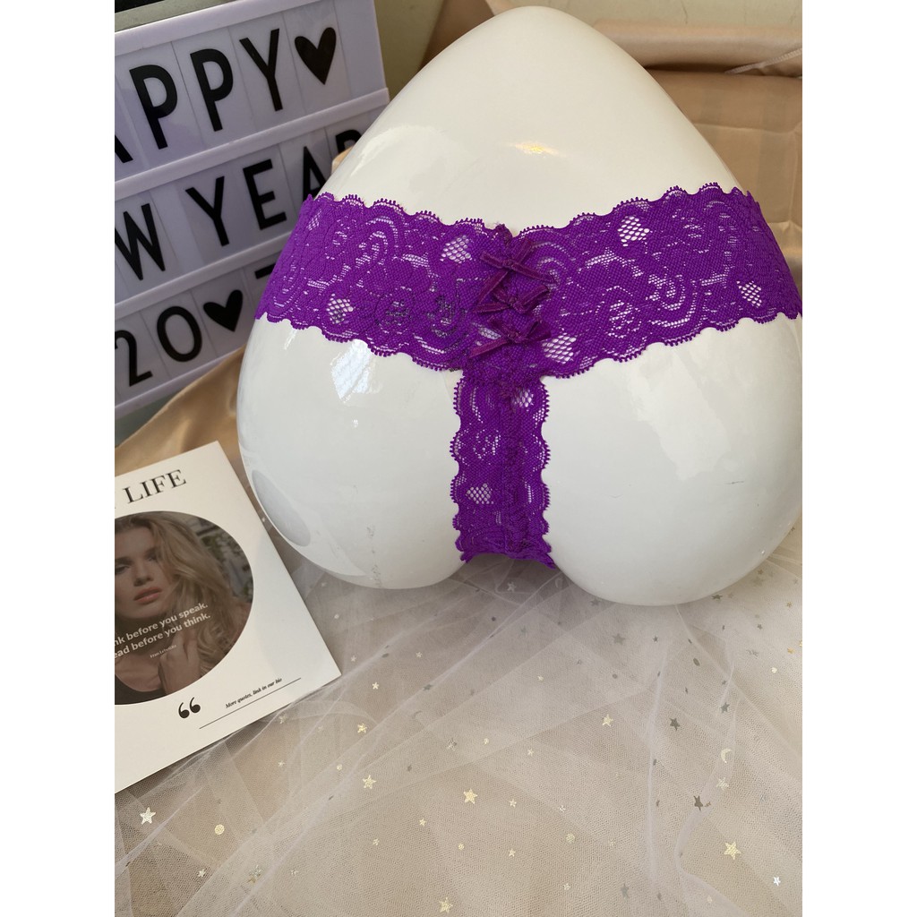 [SIÊU RẺ] Quần lót ren lọt khe chữ T sexy gợi cảm - Quần lót ren lọt khe chữ T mềm mịn quyến rũ CK029