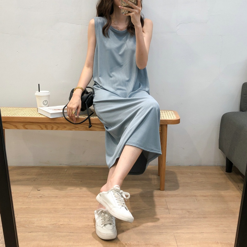 Váy Ba Lỗ- Váy Sát Nách Chất Tăm Lạnh Phong Cách Hàn Quốc M565-Violet
