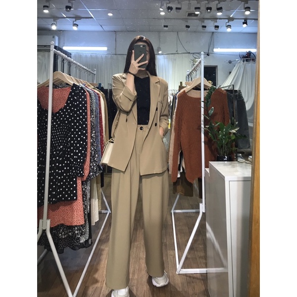 Set blazer dài tay