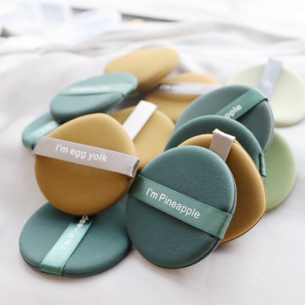 Combo 2 Miếng Bông Dặm Phấn Phủ,Phấn Nền Mút Tròn Dày Dụng Cụ Trang Điểm,Thấm Nhanh Tiết Kiệm Phấn