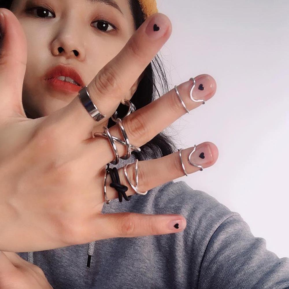Nhẫn Đính Đá Thời Trang|Cô gái kim loại.Vỏ Bọc Bảo Vệ Ngón Tay Khi Đeo Ngón Tay Chất Lượng Cao