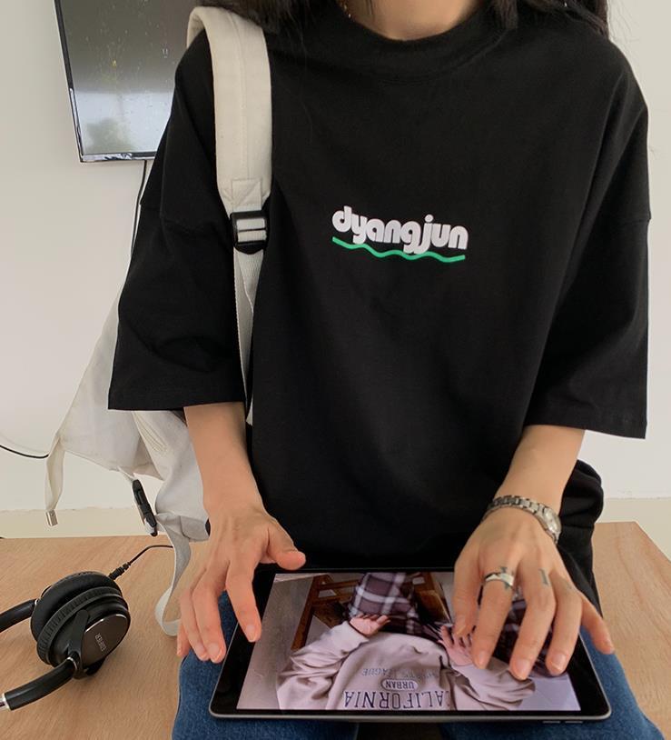 Áo Thun Nữ Ngắn Tay Cổ Tròn Thời Trang Hàn