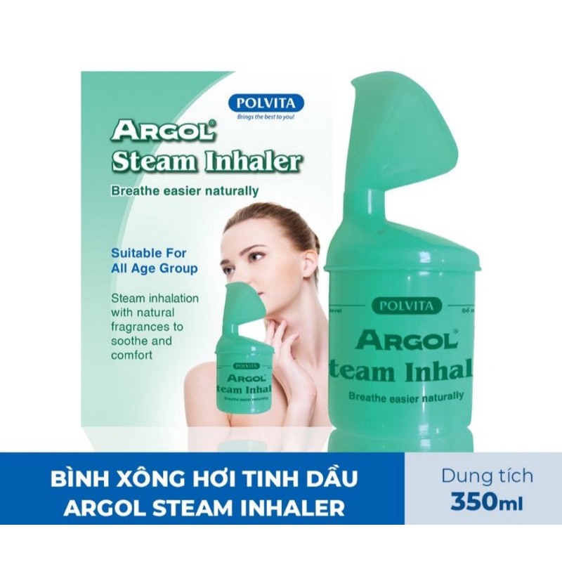Bình xông hơi tinh dầu Argol Steam Inhaler dung tích 350ml