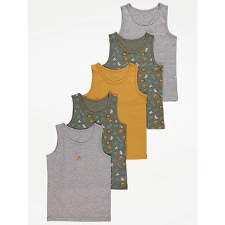 Set 5 áo ba lỗ bé trai geo săn sale sz 5-9y