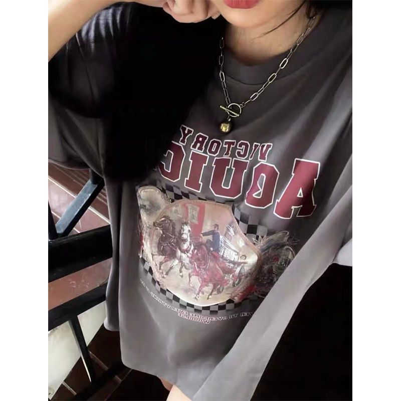 Áo Thun Ngắn Tay Họa Tiết Ca Rô Thời Trang Dành Cho Nữ