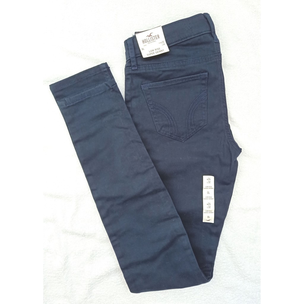 Quần Jean nữ HOLLISTER (USA) low rise supper skinny