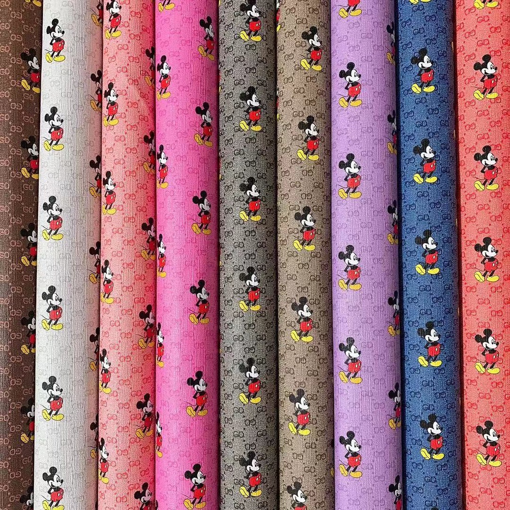 Giá Xưởng-Vải Da in hình Mickey
