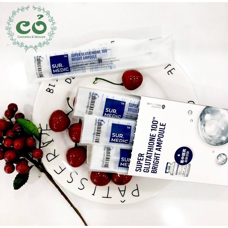 Tinh chất truyền trắng Sur.Medic Super Glutathione 100 Bright Ampoule | BigBuy360 - bigbuy360.vn