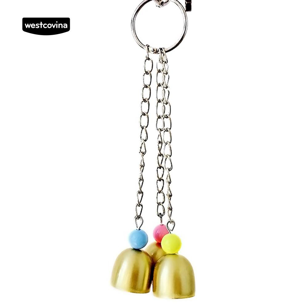 Đồ chơi gắn chuông và hạt nhiều màu vui nhộn cho vẹt