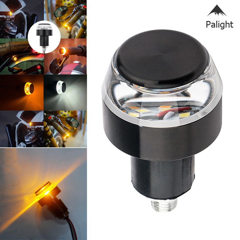 Gù tay lái moto tích hợp LED 12V báo tín hiệu