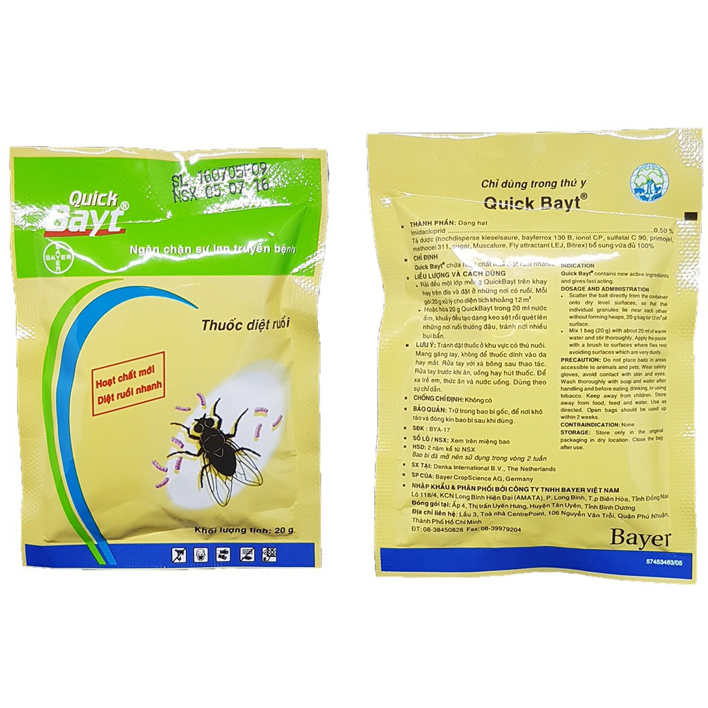 Thuốc diệt Ruồi Quick Bayt ( gói 20g )