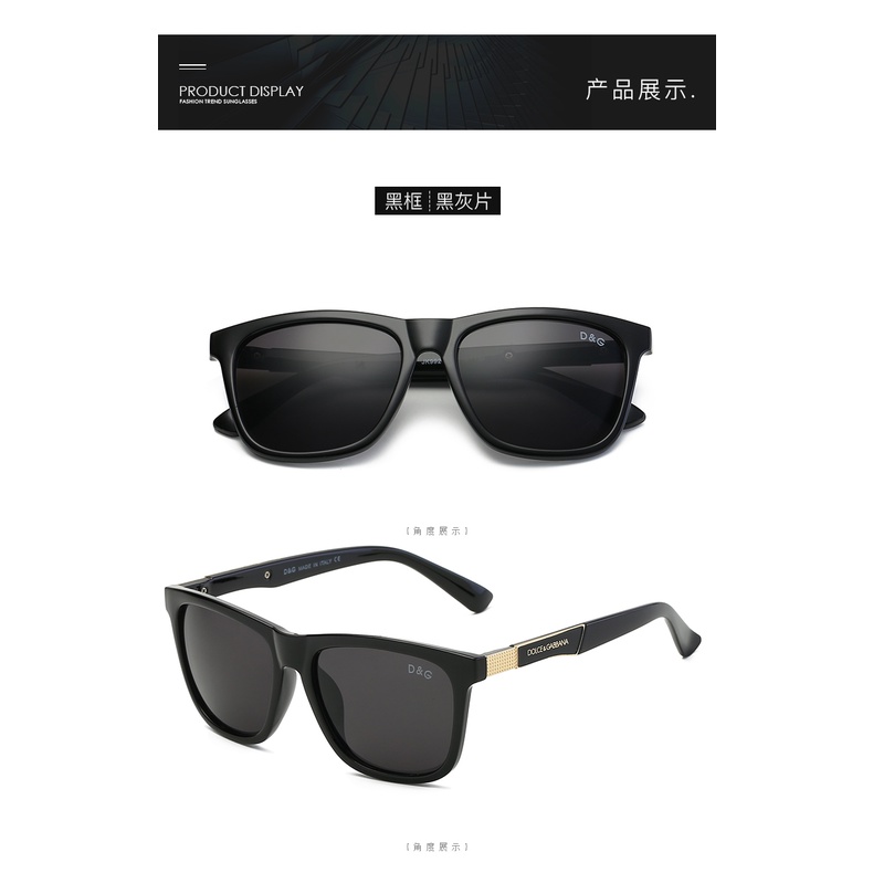 DOLCE &amp; GABBANA Kính Mát in Chữ Nhiều Màu Sắc Phong Cách Cổ Điển Thời Trang Chống Tia uv400 Dành Cho Nam Và Nữ