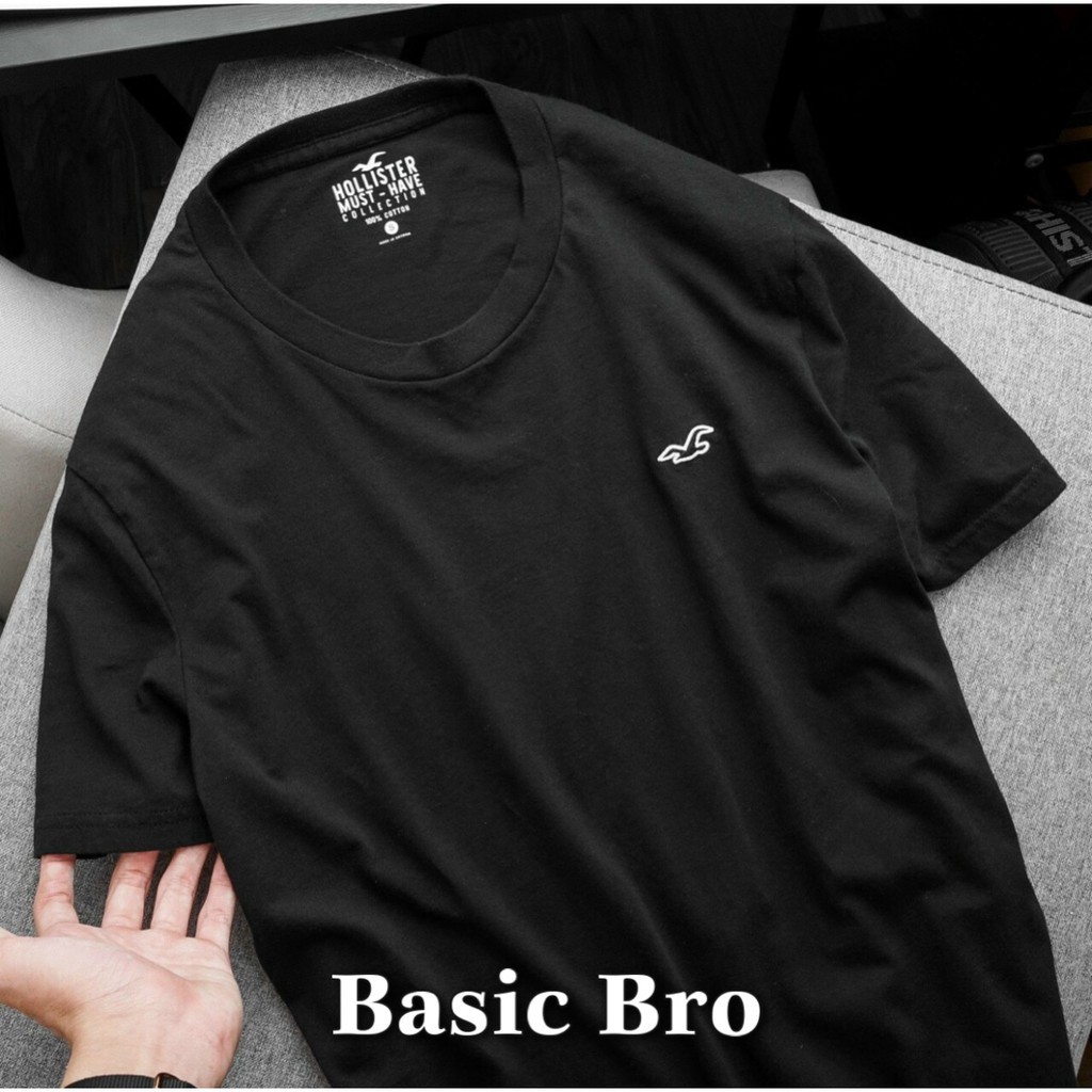 Áo thun nam ☘FREESHIP☘ Áo phông Hollister ngắn tay cổ tròn 100% cotton xuất xịn - BASIC BRO | BigBuy360 - bigbuy360.vn