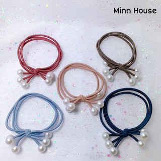DÂY BUỘC TÓC, CỘT TÓC ĐÍNH ĐÁ NHIỀU MÀU CHO NỮ (ẢNH THẬT)