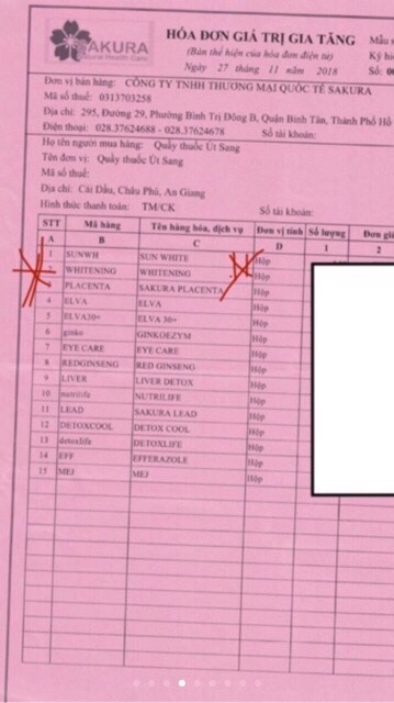 Serum chống nắng, trắng da, mờ thâm nám Sakura Sun white HanaBeauty