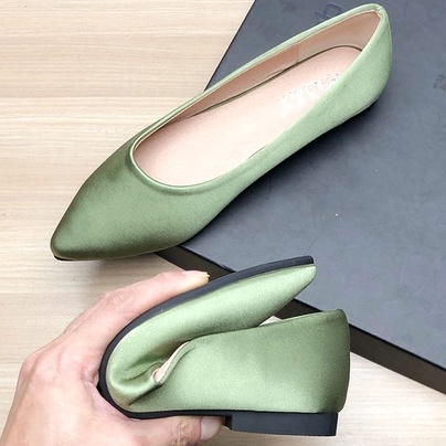 Giày búp bê vải satin cá tính , sang chảnh, nhẹ nhàng dễ di chuyển