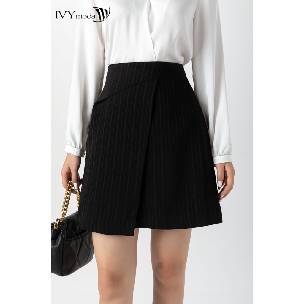 Chân váy kẻ chữ A IVY moda MS 31M7138