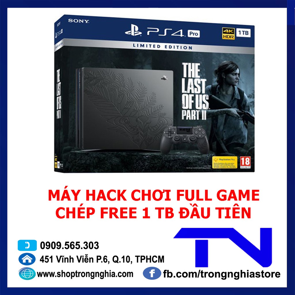 Máy PS4 Pro The Last Of Us 2 Limited Edition HACK FULL GAME