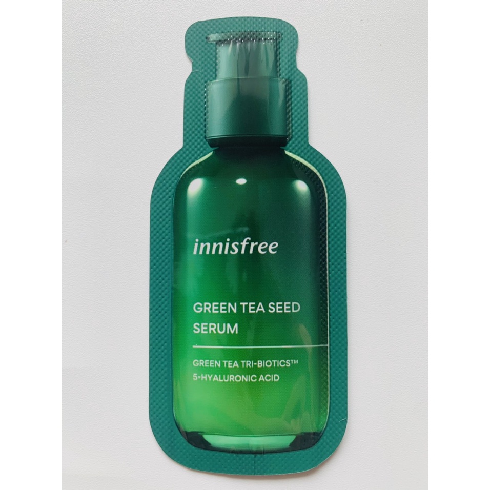 Combo 10 gói tinh chất trà xanh dưỡng ẩm sâu Innisfree Green Tea Seed Serum 1ml