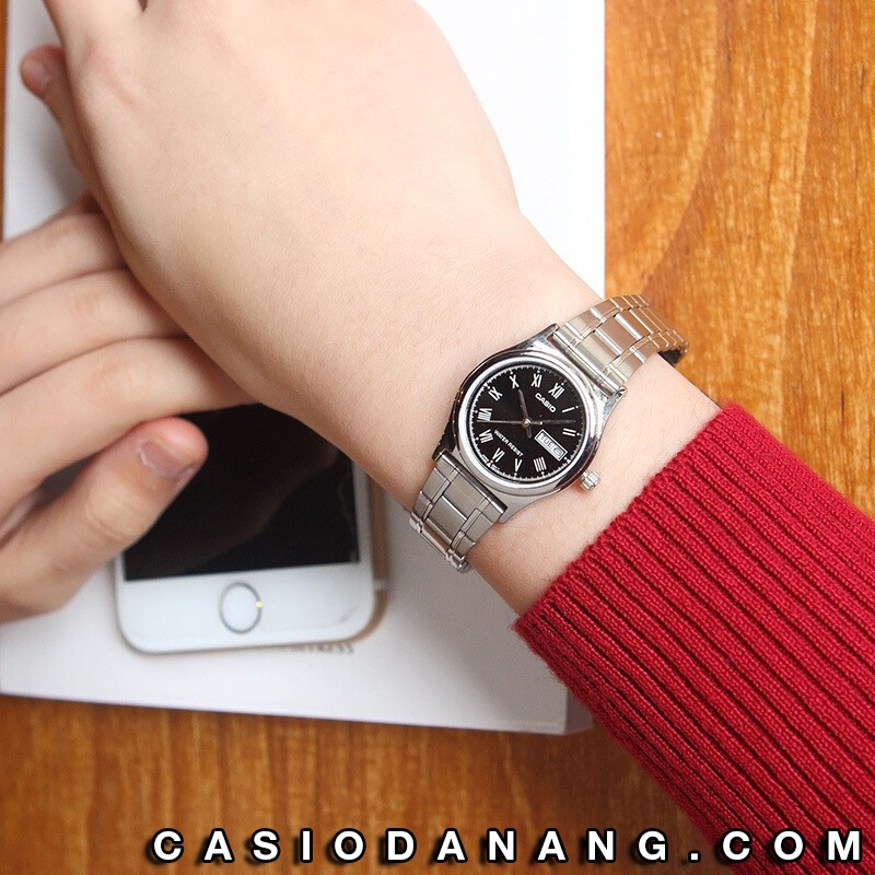 Đồng hồ nữ dây kim loại Casio chính hãng Anh Khuê LTP-V006D-1BUDF (25mm)