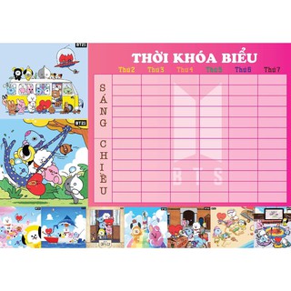 Thời khóa biểu BTS BT21 BlackPink