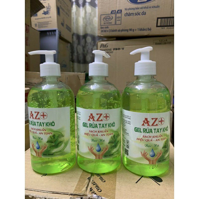 gel rửa tay khô AZ 500ml sạch khuẩn hiệu quả an toàn bảo vệ sức khỏe gđ bạn diệt khuẩn hoàn toàn (hàng chính hãng 100%)