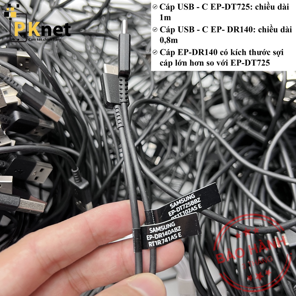 Cáp sạc nhanh Samsung Chính Hãng  - Bảo hành lỗi 1 đổi 1 trong 3 tháng