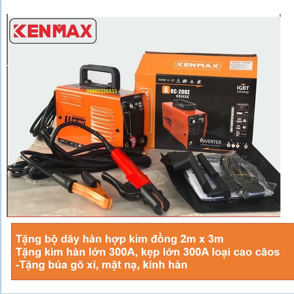 Máy hàn | Kenmax ARC 200Z |Tặng full bộ kiện + thương hiệu Nhật Bản