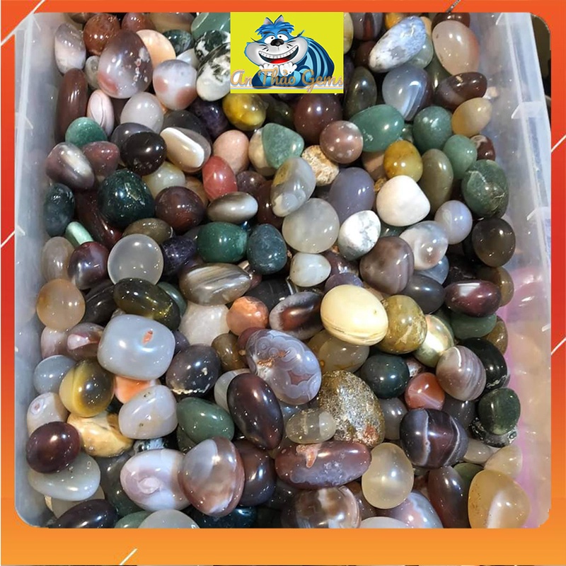 Đá Sỏi Mã Não Tự Nhiên - Đá Phong Thuỷ Trang Trí Nhà Cửa, Thả Bể Cá