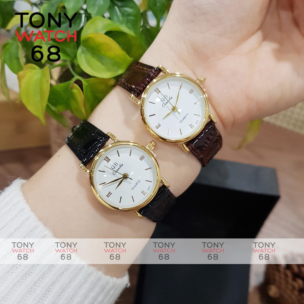 Đồng hồ nữ chính hãng QB dây da đeo tay chống nước thời trang giá rẻ | BigBuy360 - bigbuy360.vn