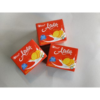 Bánh quy vị bơ sữa ngọt LIBRA milk cracker giòn đồ ăn vặt ngon dinh dưỡng hộp bánh lễ tết Atela hộp 50gr