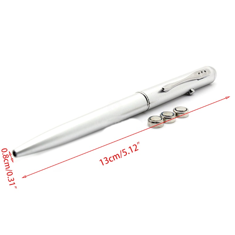 Bút Bi Mực Vô Hình Có Đèn LED UV Và Kẹp Bằng Kim Loại Vui Nhộn Cho Bé