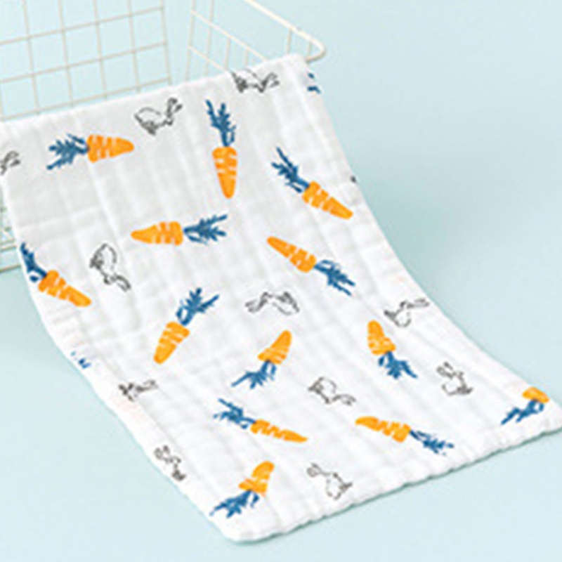 Yếm Ăn 6 Lớp Chất Liệu Cotton In Họa Tiết Hoạt Hình Dễ Thương Tiện Dụng Cho Bé Sơ Sinh