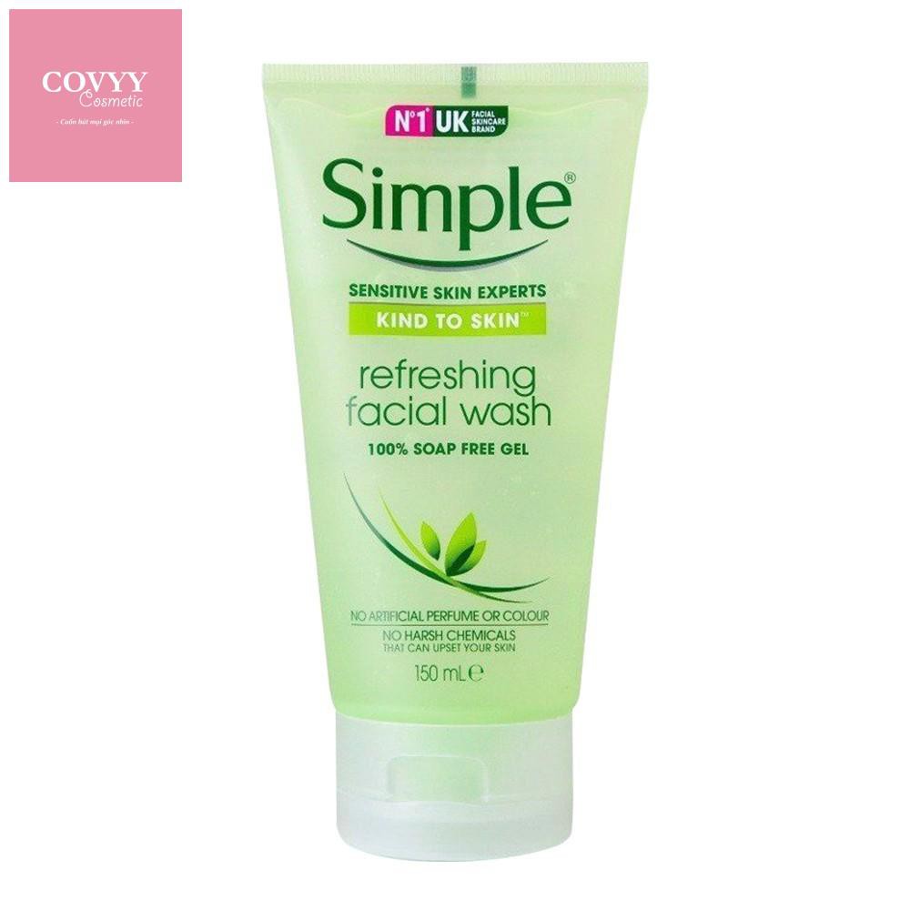 Gel rửa mặt dưỡng ẩm Simple Refreshing Facial 150ml