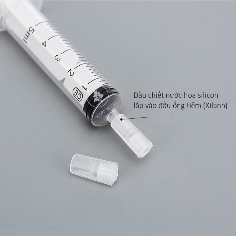 Ống xilanh chiết nước hoa 10ml kèm đầu chiết chuyên dụng silicone