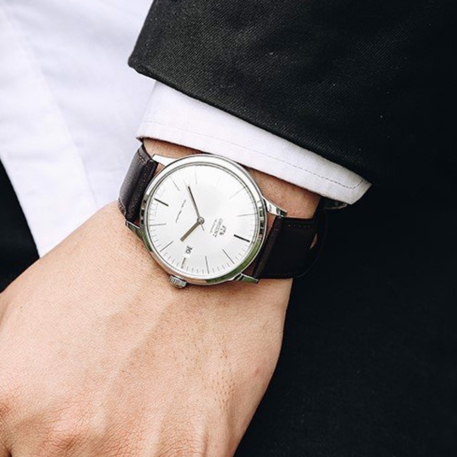 Đồng hồ cơ nam Orient FAC0000EW0 mặt kính cứng chống va đập, chống nước 3 ATM, dây da thời trang cao cấp chính hãng