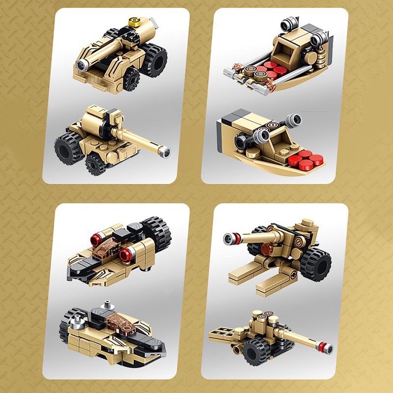 Bộ đồ chơi lắp ráp lego tên lửa phòng không 12in1