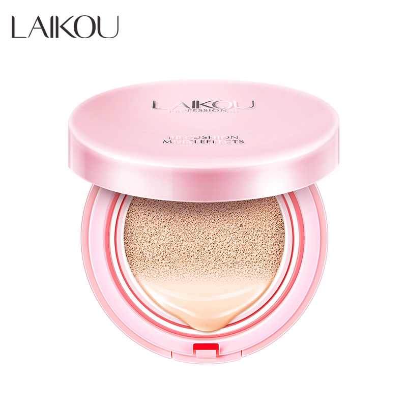 Kem nền BB CC Air Cushion LAIKOU giúp che khuyết điểm và dưỡng ẩm chống nắng 15g