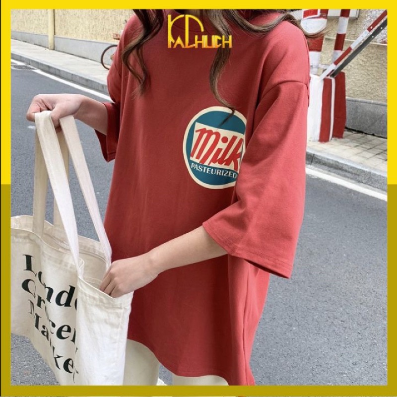 ÁO THUN TAY LỠ MILK FORM RỘNG FREESIZE