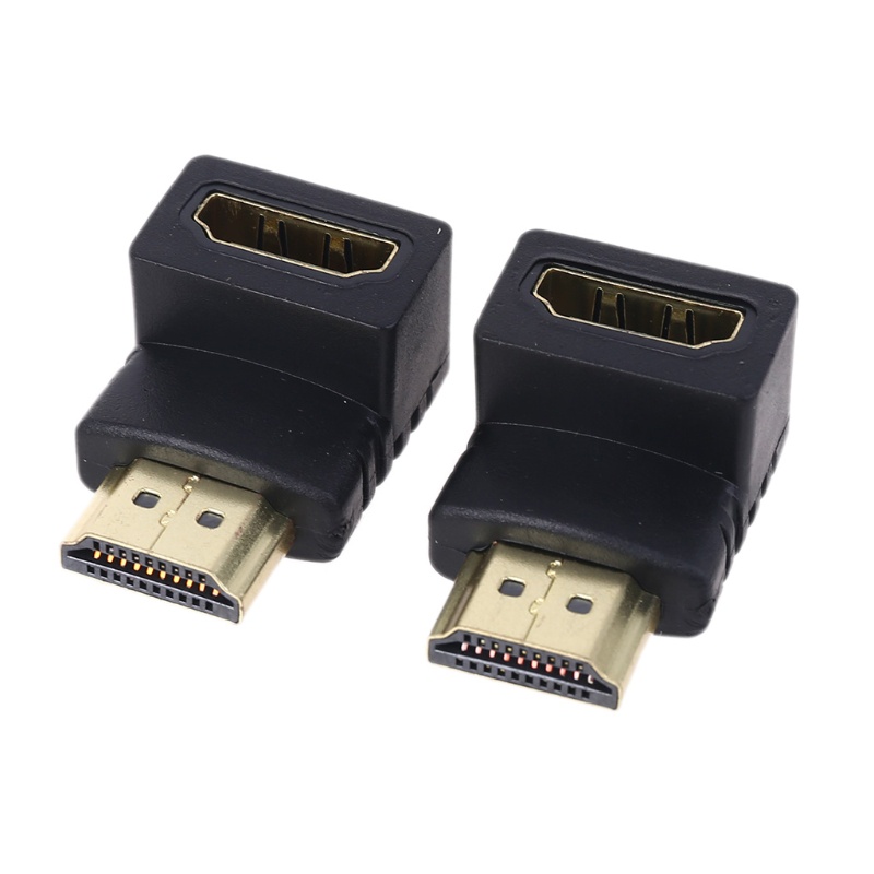 Set 2 Đầu Nối Hdmi 90 Độ Mạ Vàng