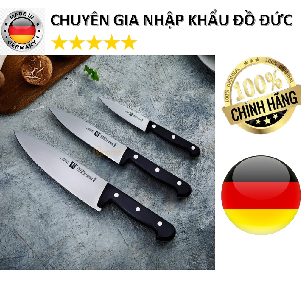 Bộ 3 Dao Thái Zwilling Siêu Sắc Bén và Bền - Nhập khẩu Đức - số 1 tại Đức