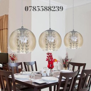 Đèn thả - đèn thông tầng - bộ 3 đèn thả pha lê châu âu