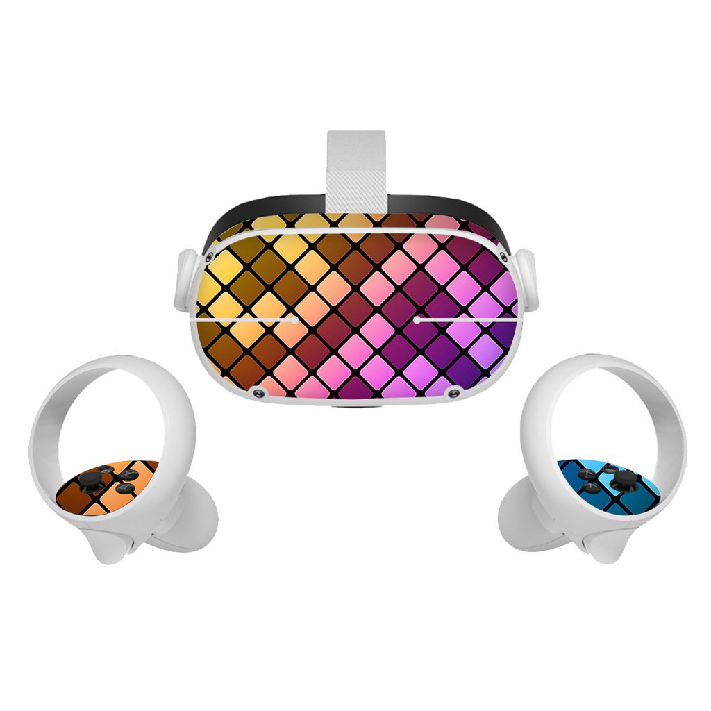 Set sticker dán cho tai nghe điều khiển Oculus Quest 2 VR chất pvc dễ dàng tháo gỡ tiện dụng