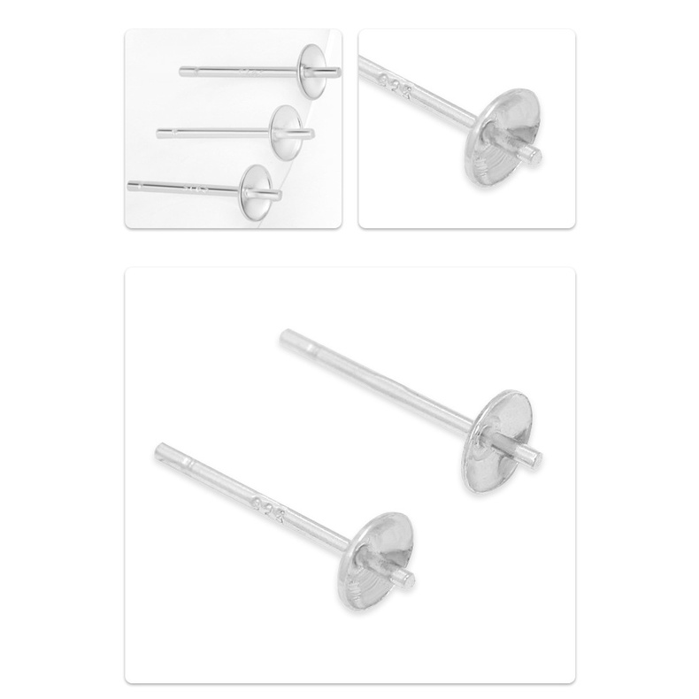 Một Cặp Bông Tai Bạc S925 DIY