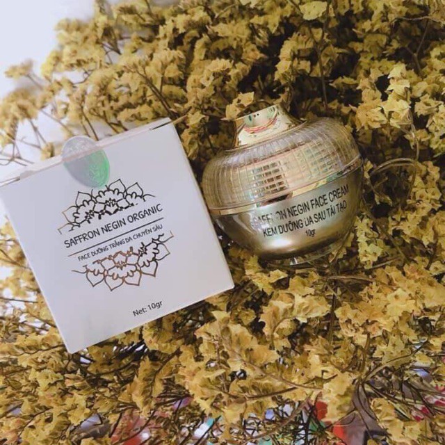 Kem Face Dưỡng Trắng Da Mặt Chuyên Sâu Saffron Negin Organic 10gr - Dưỡng Trắng Da, Nâng Tone Chống Nắng