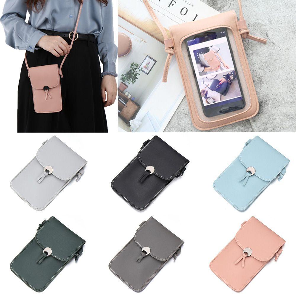BTLIMER Mobile Túi Đeo Chéo Trong Suốt Đựng Điện Thoại Tiện Dụng Thời Trang Unisex