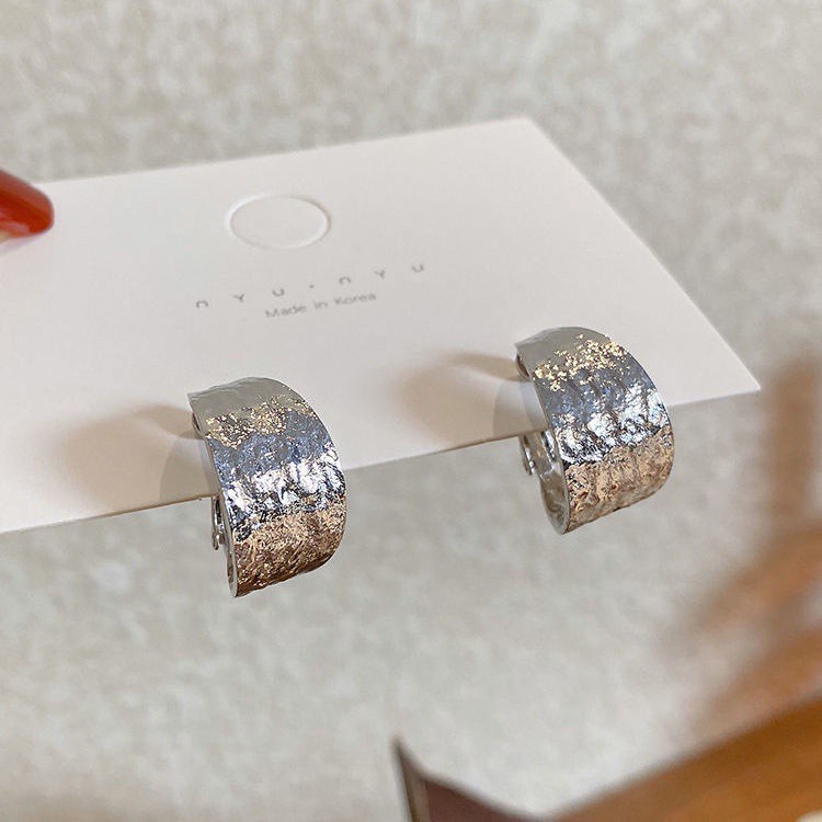 Đôi Khuyên Tai Hình Tròn Phong Cách Retro Hàn Quốc Thiết Kế Thời Trang