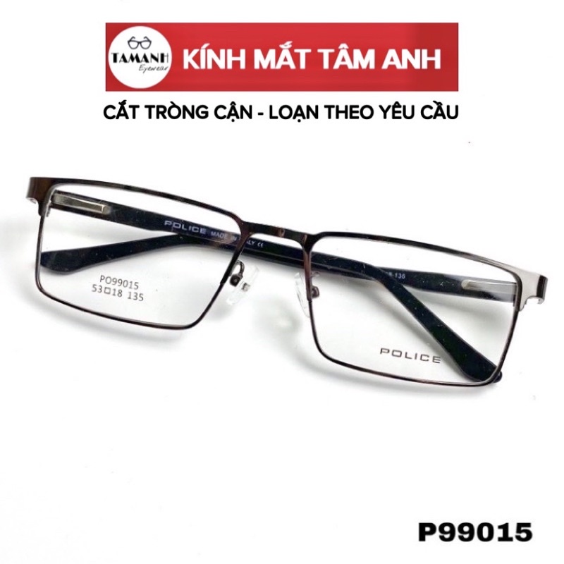 Kính cận nam nữ gọng kính kim loại full viền - nhận cắt mắt cận viễn loạn ( giá tốt )