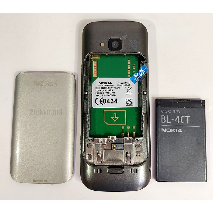 [Siêu rẻ]  Điện thoại Nokia C5 00 vỏ kim loại zin đủ màu bh 12 tháng