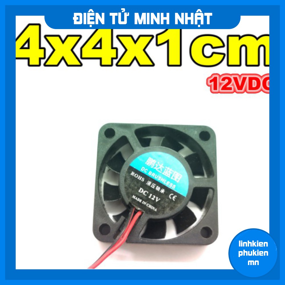 Quạt tản nhiệt 12V 4x4CM, Quạt tản nhiệt